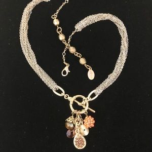 RACHEL REINHARDT New York | Vintage Gold Convertible Necklace Bracelet w/ Charms